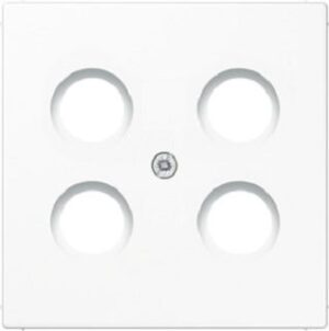 Jung Abdeckung für 4-L SAT-TV-Std. alpinweiss Hirschmann LS990-4SAT1WW – Bild 1