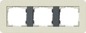 Gira Abdeckrahmen 3-fach E3 Sand/Anthrazit 0213427 – Bild 1