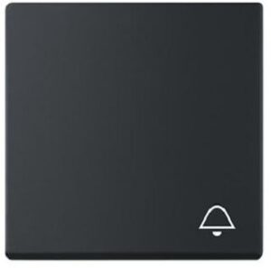 Busch-Jaeger Wippe mit Aufdruck Klingel future linear schwarz matt 2520KI-885 – Bild 1