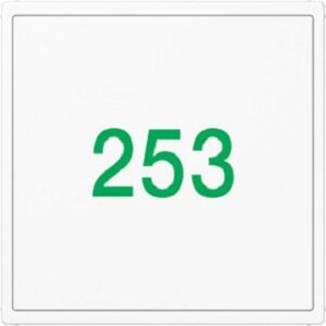 Jung Glasabdeckung, ohne Symbole Serie AS/A, alpinweiß ACUKO6TXWW – Bild 1