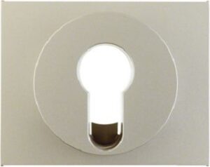 Berker Zentralstück Edelstahl für Schlüsselschalter 15057004 – Bild 1