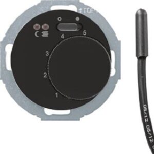 Berker Fußbodentemperaturregler schwarz glänzend 20342035 – Bild 1