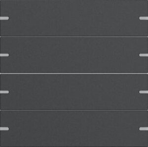 Gira Wippenset 4-fach Tastensor 4 TS4 Anthrazit lackiert 5024928 – Bild 1