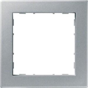 Hager Rahmen 1-fach PUR silber WYR116 – Bild 1