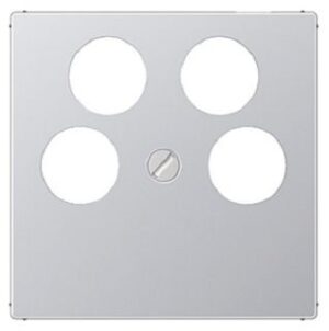 Jung Abdeckung 4-Loch Sat-TV Ankaro aluminium A561-4SAT2AL – Bild 1