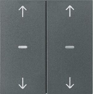 Berker Abdeckung Tastsensor-Modul 2-fach anthrazit 80961385 – Bild 1