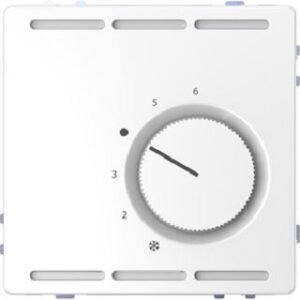 Merten Raumtemperaturregler 230 V mit Wechselk. und Zentralplatte Lotoswei MEG5762-6035 – Bild 1