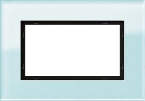 Gira Abdeckrahmen 1,5-fach Esprit Glas Mint 100118 – Bild 1