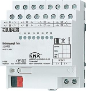 Jung KNX Binäreingang 8-fach Nennspannung DC 21-32V 2128REG – Bild 1