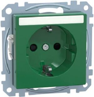 Merten SCHUKO-Steckdose 16A grün für Sonderstromkreise MEG2302-0304 – Bild 1