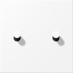 Jung Abdeckung 1fach mit 2 Kipphebeln Abdeckung 1fach AL12-5WWMK07 – Bild 1