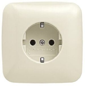 Busch-Jaeger Schuko Unterputz-Std. 250V UP Duro 2000 SI weiss 20EUJ-212 – Bild 1