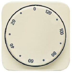 Busch-Jaeger Zentralscheibe Zeitschaltuhr Duro 2000 SI weiss 1771-212-102 – Bild 1