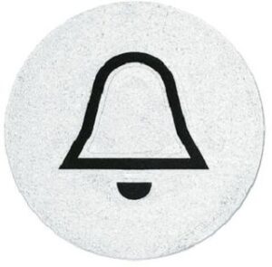 Busch-Jaeger Symbol Klingel Duro 2000 SI abtastbar selbstkleb. 2144KI – Bild 1