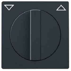 Busch-Jaeger Zentralscheibe mit Drehgriff anthrazit mit Aufdruck 1740-81 – Bild 1