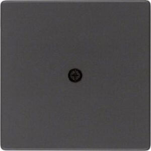 Berker Zentralstück anthrazit samt für Kabelauslass 10196086 – Bild 1