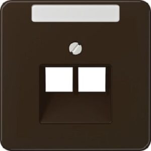 Jung Abdeckung fürIAE/UAE-ADo CD500 mit Schri.Fe. braun CD569-2NAUABR – Bild 1