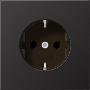 Jung SCHUKO Steckdose, 16 A 250 V ~, Ser ie LS, dark (lackiertes Aluminium) AL1521D – Bild 1