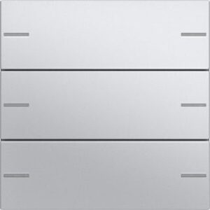 Gira Wippenset 3-fach Tastensor 4 System 55 Aluminium 575326 – Bild 1