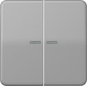 Jung EIB-Wippe 2-fach BA grau mit Symbolen CD595KO5GR – Bild 1