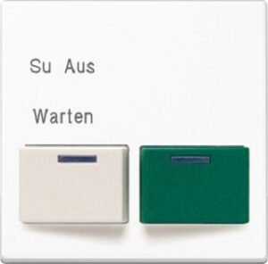 Jung Abdeckung Ackermann 73642 B A500 Anw.heit/Quit.mit Licht alpinws A642B-2WW – Bild 1