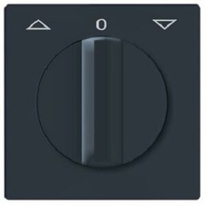 Busch-Jaeger Abdeckung Jalousie AW44 Drehgriff AUF/0/AB anthrazit 2142DR-35 – Bild 1