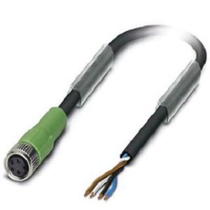 Phoenix Contact S/A-Kabel 4-p. PUR halo.frei sw-grau/RAL7021 SAC-4P-20,0-PUR/M8FS – Bild 1