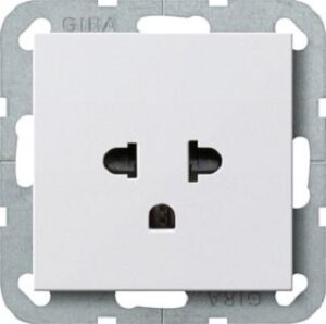 Gira Steckdose EURO US System 55 Reinweiss 284003 – Bild 1