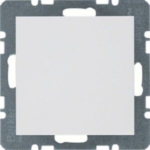 Berker Blindverschluss polarweiß glänzend mit Zentralstück 10098989 – Bild 1