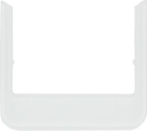 Berker Rahmen abgerundet polarweiß Glas 13192109 – Bild 1