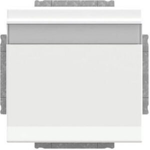 Busch-Jaeger SCHUKO Steckdose mit Klappdeckel mit Beschriftung solo studioweiss 20EUKNB-84 – Bild 1