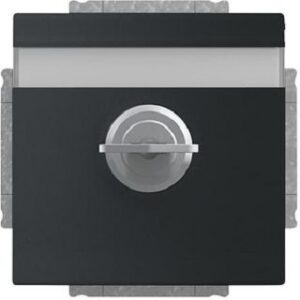 Busch-Jaeger SCHUKO Steckdose mit Schloss future linear schwarz matt 20EUKNBSL-885-101 – Bild 1