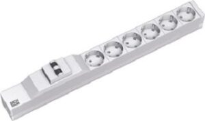 Bachmann Steckdosenleiste 6-fach Schuko mit Leitungsschutzschalter 16A 333.412 – Bild 1