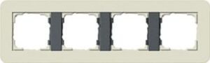 Gira Abdeckrahmen 4-fach E3 Sand/Anthrazit 0214427 – Bild 1