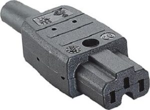 Bachmann Heissgerätedose schwarz 155°C zentral 916.170 – Bild 1