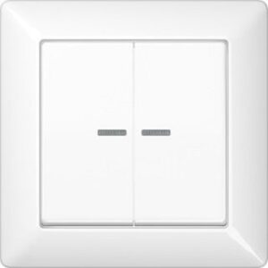 Jung Abdeckung für Serienschalt. AS 500/A plus alpinweiss AS590-5KO5WW – Bild 1