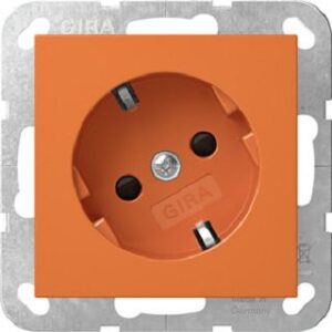 Gira SCHUKO-Steckdose 30° + SH ZSV System 55 Orange 4418109 – Bild 1