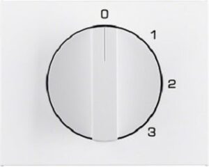 Berker Zentralstück mit Drehknopf 3 SK.1 polarweiß 1087710900 – Bild 1