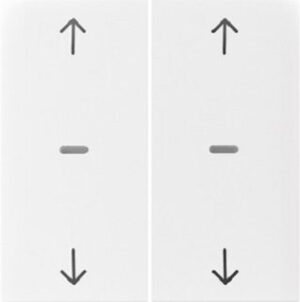 Berker Abdeckung Tastsensor-Modul 2-fach polarweiß glänzend 80961389 – Bild 1