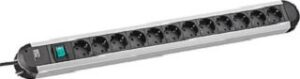 Bachmann Tisch Steckdose 12-fach si/sw Ausschalter beleuchtet 16A 330.073 – Bild 1
