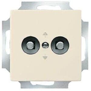 Busch-Jaeger UP-Pot.-Ausgl.stecker Daten-Komm.-Techn.savanne/elfenb.ws 2095UC-82 – Bild 1