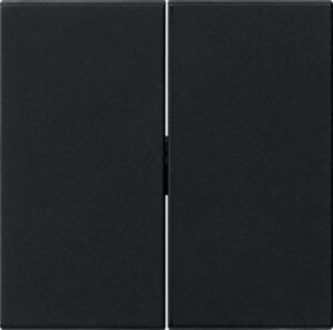 Gira Wippe 2-fach Tastschalter System 55 Schwarz matt 0915005 – Bild 1