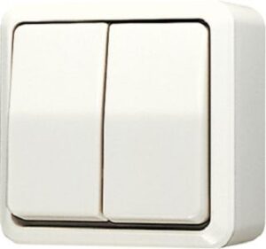 Jung Wippschalter AP600 Serien weiss 605A – Bild 1