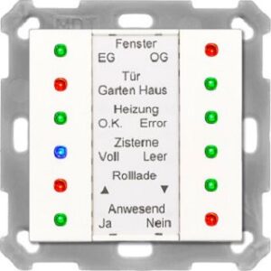 MDT LED Anzeige 55mm mit Busankoppler reinweiß glänzend SCN-LED55.01 – Bild 1