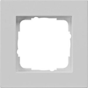 Gira Abdeckrahmen 1-fach flach Gira E2 Grau matt 0211375 – Bild 1