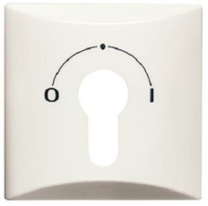 Busch-Jaeger Abdeckung Schlüssel IP44 Profilhalbzylinder weiss 2155SLPZ-32 – Bild 1