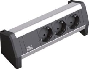 Bachmann DESK-Steckdosenleiste 3xSchuko ohne Zuleitung 339.1002 – Bild 1