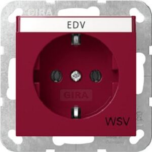 Gira SCHUKO-Steckdose BSF WSV System 55 Rot 4457108 – Bild 1