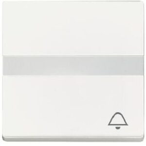 Busch-Jaeger Wippe Symbol Klingel mit Beschriftung future linear studioweiss m 1764NLI/KI-884 – Bild 1