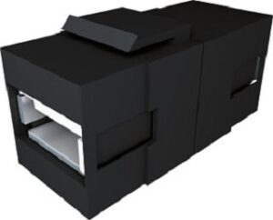 Bachmann USB A/A 3.0 Keystone Modul A/A 3.0 Keystone schwarz 917.120 – Bild 1